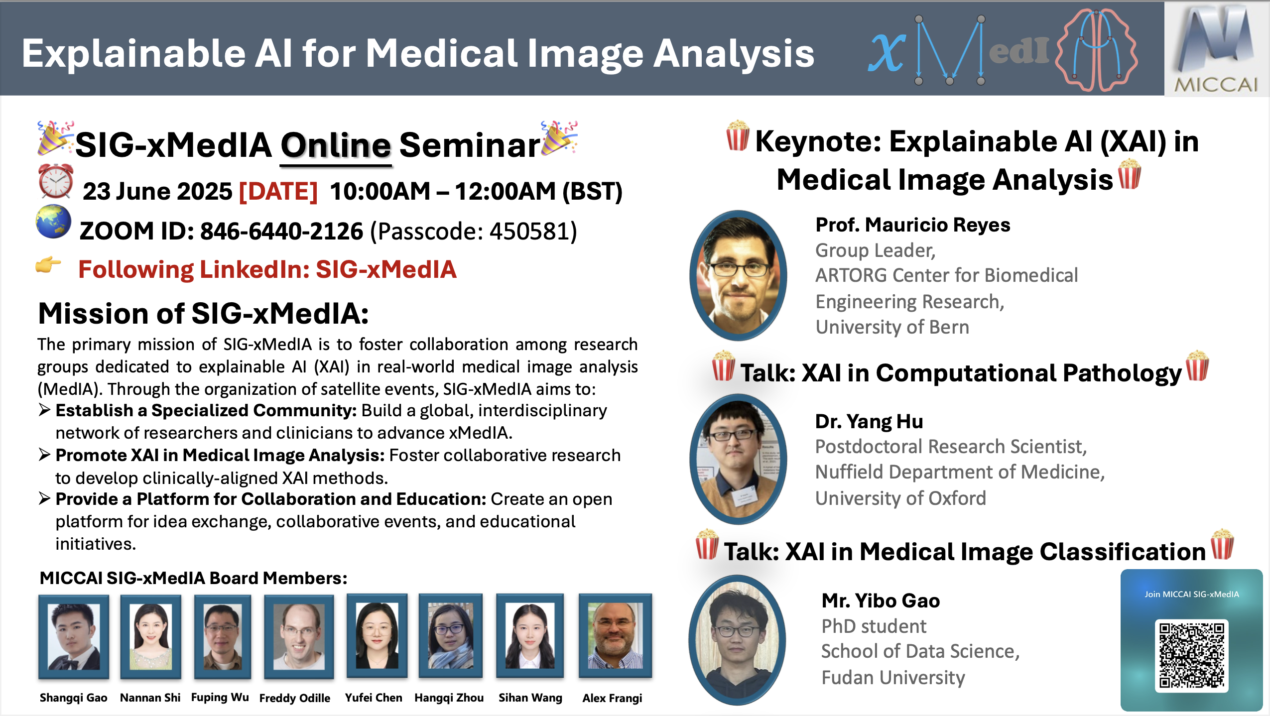 SIG-xMedIA Online Seminar